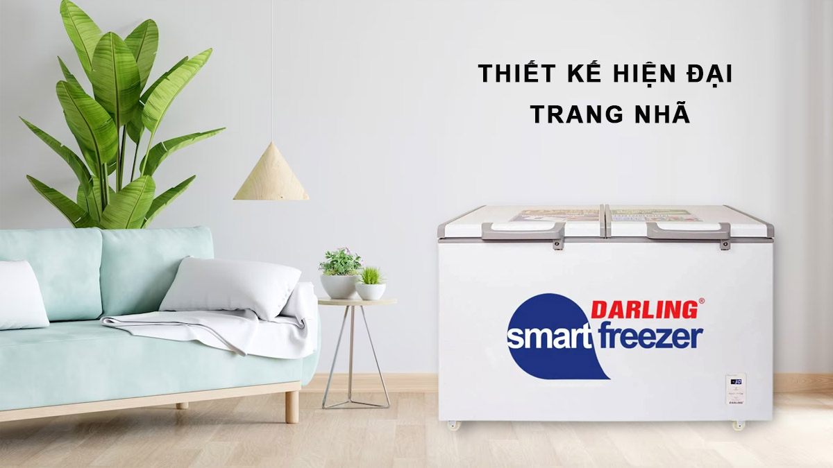 Thiết kế trang nhã của Tủ Đông Darling 370 Lít DMF-3699 WS-2