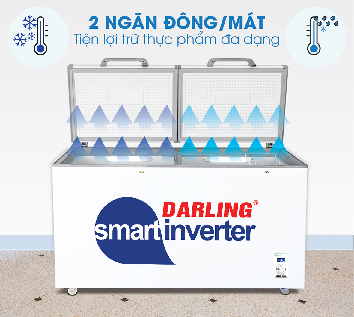 tủ đông darling