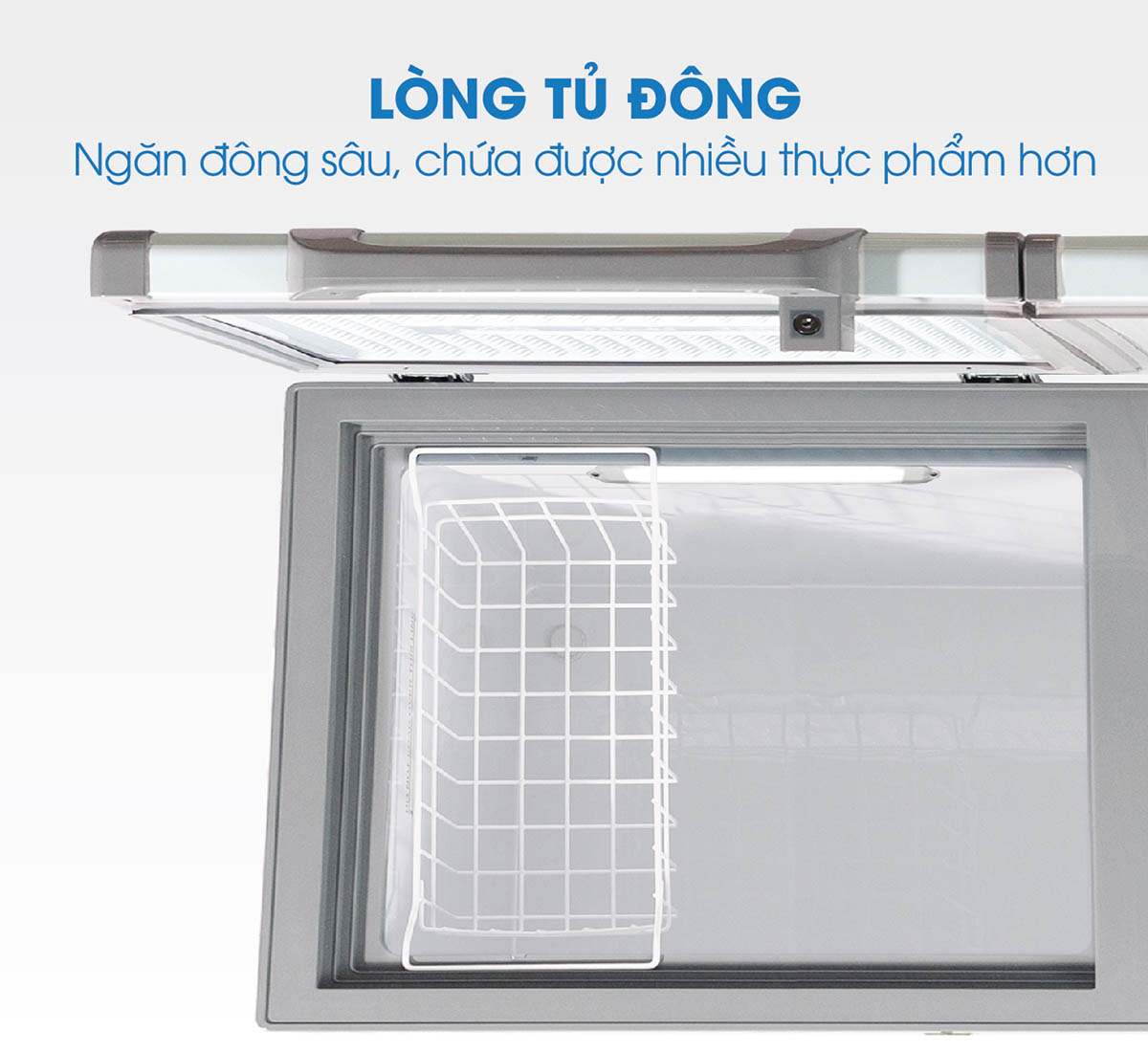 Tủ Đông Mát Darling Inverter DMF 4699WSI 2 có cấu tạo ngăn đông sâu