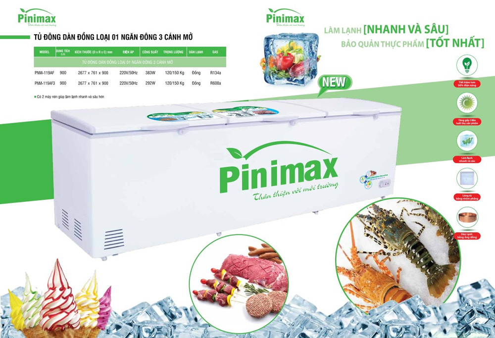 Tủ đông Pinimax PNM-89AF3