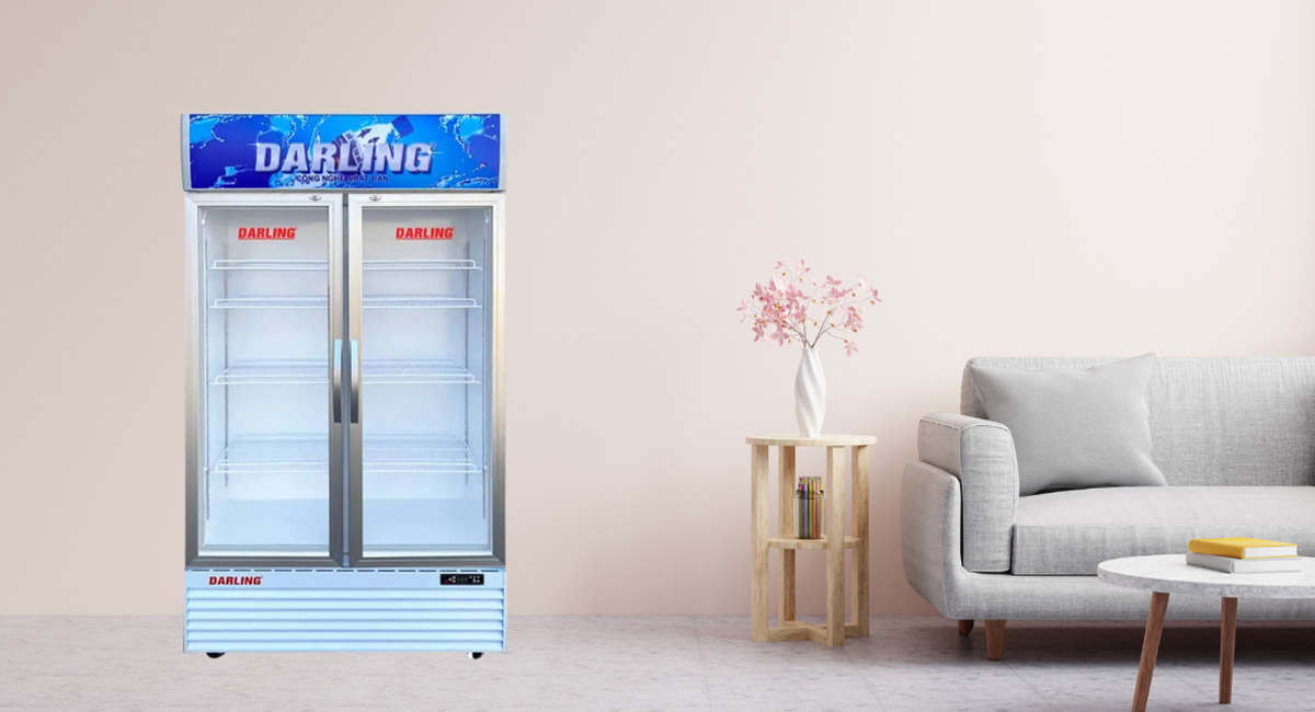 Tủ mát Darling rộng rãi, trưng bày thực phẩm tốt hơn