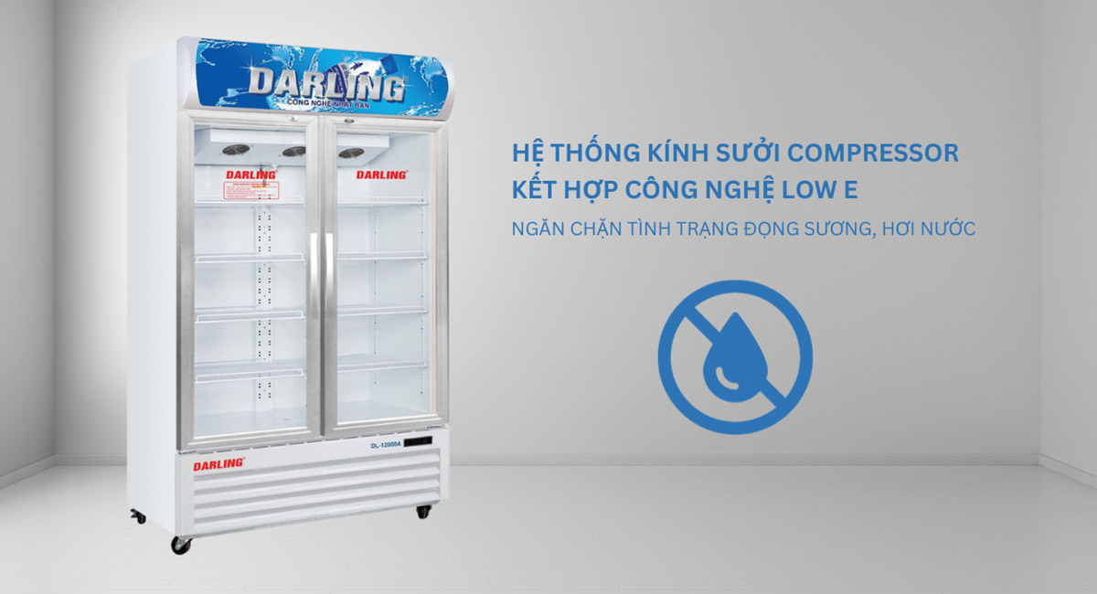 Hệ thống sưởi kính lấy hơi nóng từ Compressor kết hợp công nghệ Low E ngăn đọng nước hiệu quả