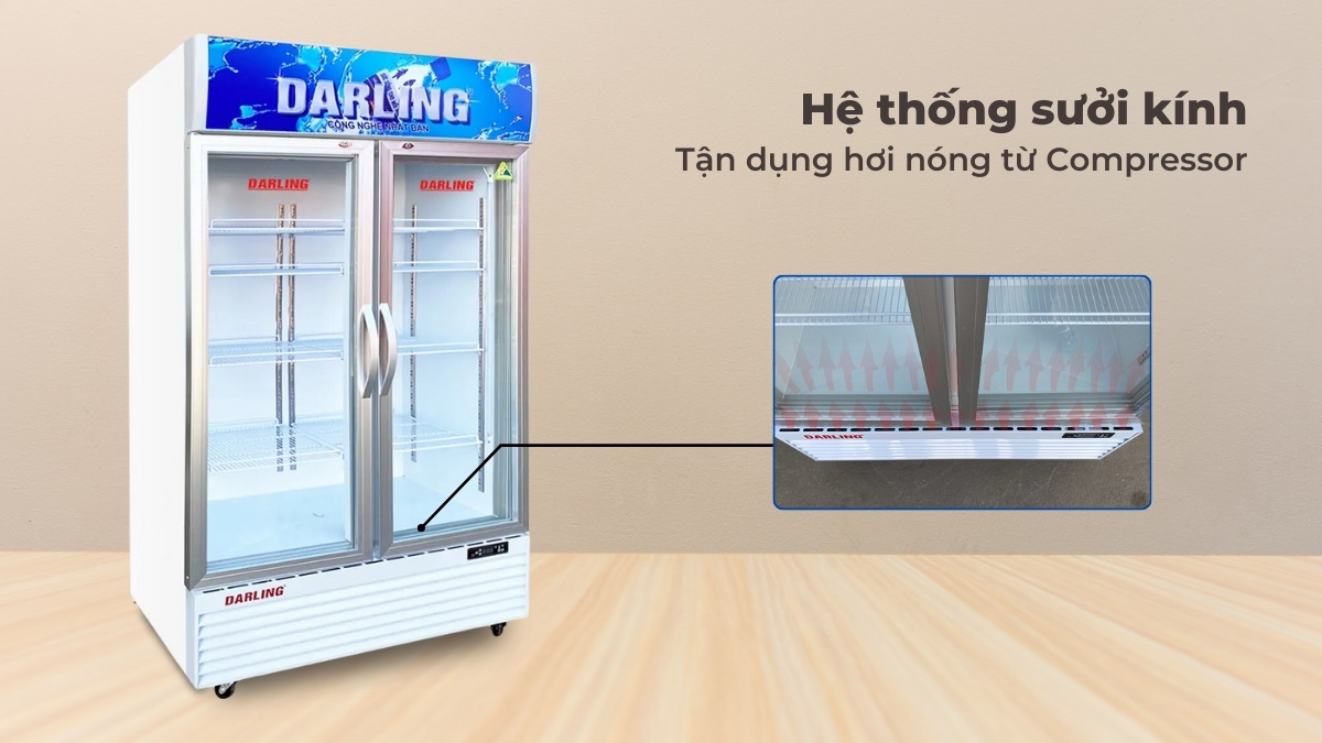 Hệ thống sưởi kính chống đọng sương tận dụng hơi nóng từ compressor