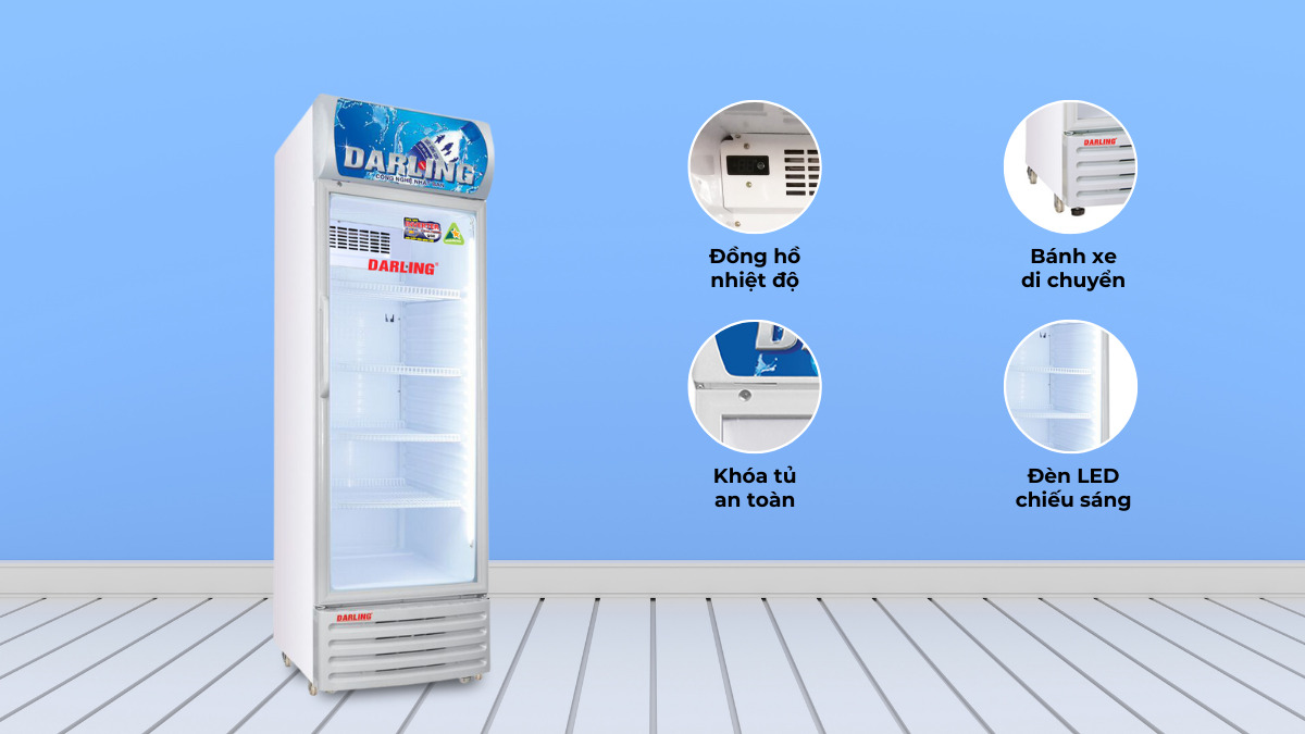 Một số tiện ích đi kèm với Tủ mát Darling Inverter 380 lít DL-3600A5