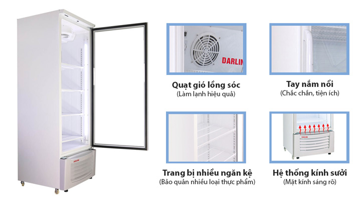 Chi tiết Tủ mát Darling Inverter DL-5000A3