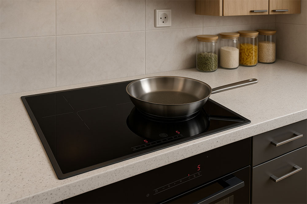 Tính năng tự động nhận diện nồi chảo giúp an toàn và tiết kiệm