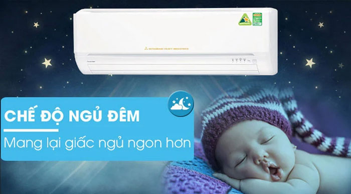 điều hòa Mitsubishi Heavy 9.000BTU SRK/SRC09CTR-S5 có chế độ ngủ Sleep