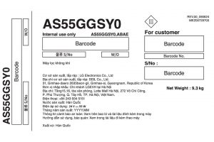 Máy lọc không khí LG PuriCare Aero Booster AS55GGSY0 55W