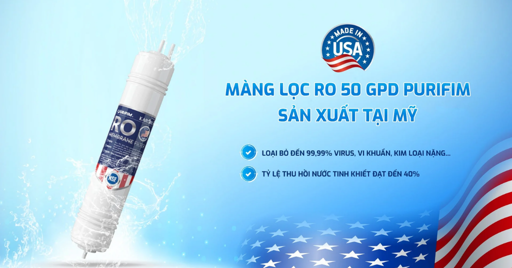 Màng RO nguyên khối nhập khẩu từ Mỹ