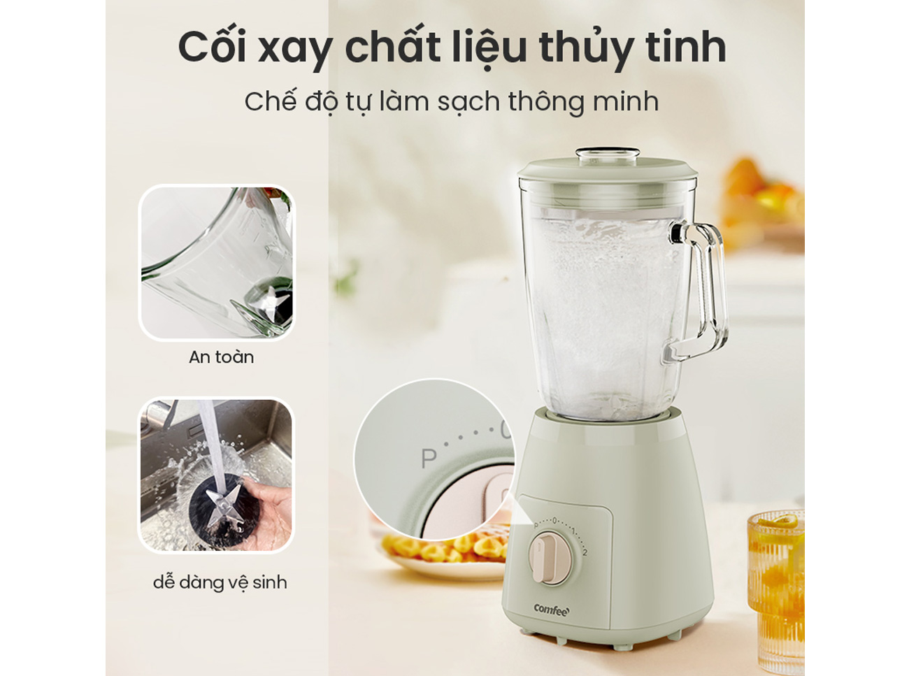 Máy xay sinh tố Comfee 
