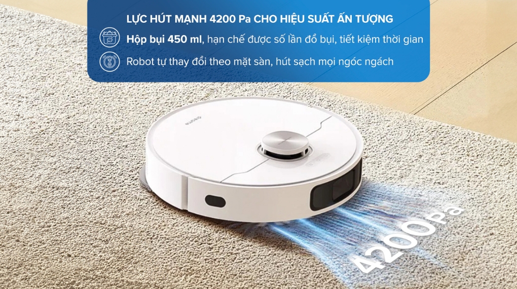 Robot hút bụi lau nhà Dreame L10 Prime - Dung tích hộp chứa bụi