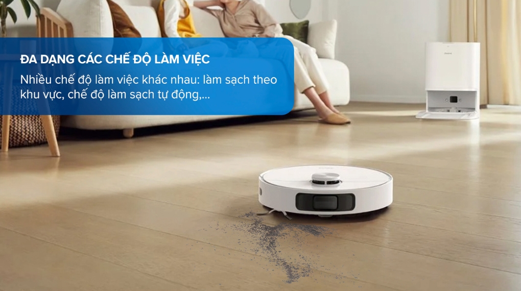 Robot hút bụi lau nhà Dreame L10 Prime - Chế độ làm việc