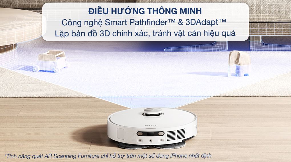 Điều hướng thông minh - Robot hút bụi lau nhà Dreame L10S Ultra Gen 2.0