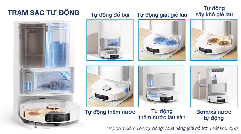 Trạm sạc tự động - Robot hút bụi lau nhà Dreame L10S Ultra Gen 2.0