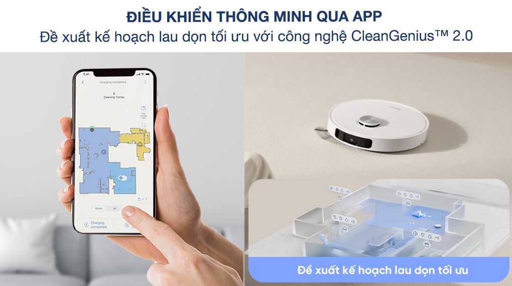 Công nghệ Clean Genius™ 2.0 - Robot hút bụi lau nhà Dreame L10S Ultra Gen 2.0