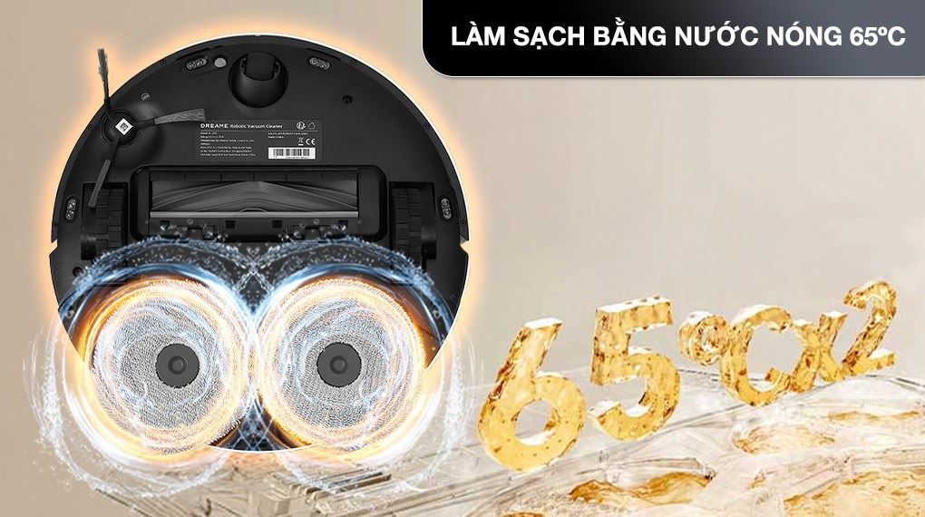 Robot hút bụi lau nhà Dreame L30S Ultra - Giặt giẻ bằng nước nóng