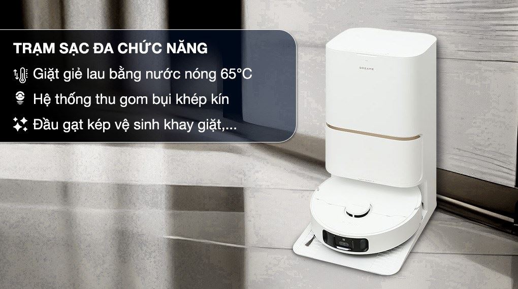 Robot hút bụi lau nhà Dreame L30S Ultra - Trạm sạc