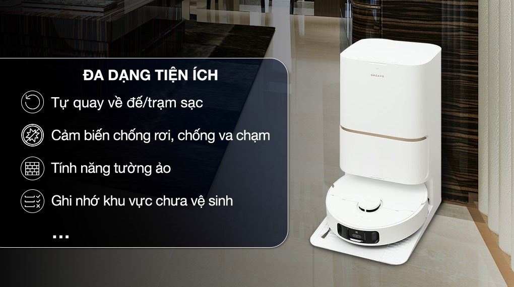 Robot hút bụi lau nhà Dreame L30S Ultra - Tiện ích