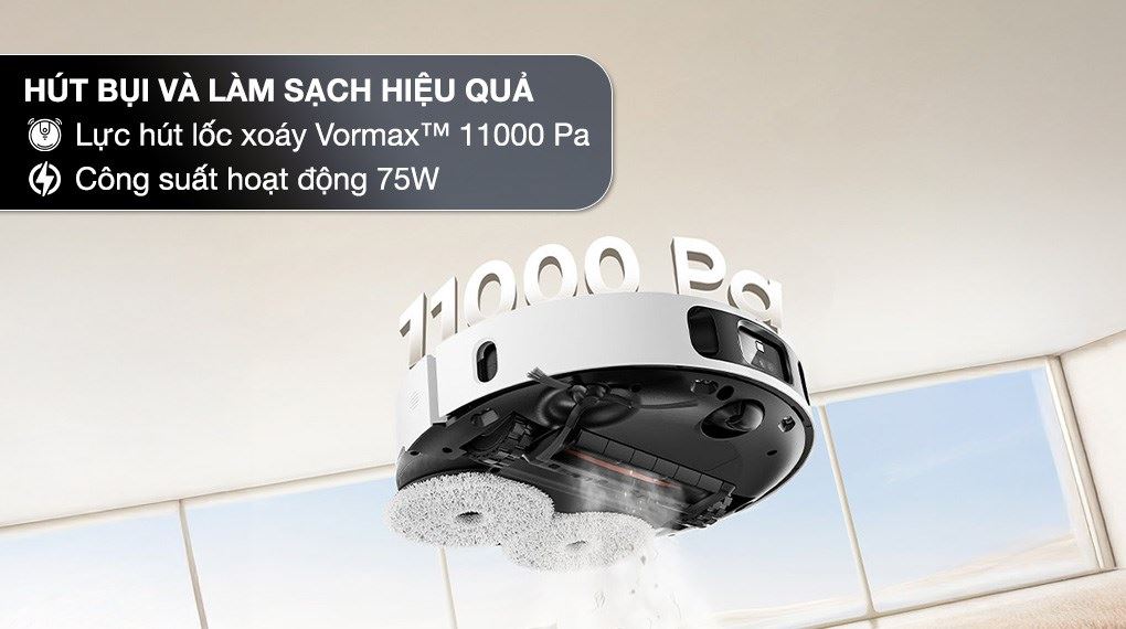 Robot hút bụi lau nhà Dreame L30S Ultra - Lực hút lốc xoáy Vormax™