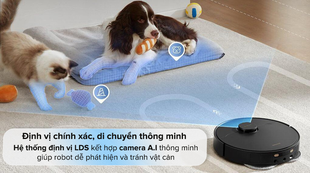Robot hút bụi lau nhà Dreame X30 Ultra - Hệ thống định vị