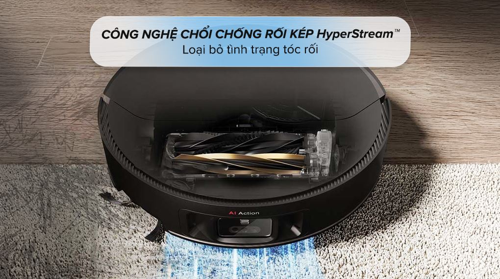 Chổi chống rối kép HyperStream™ - Robot hút bụi lau nhà Dreame X50 Ultra