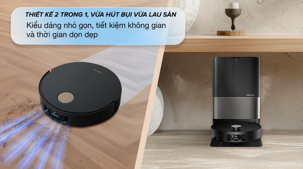 Thiết kế - Robot hút bụi lau nhà Dreame X50 Ultra