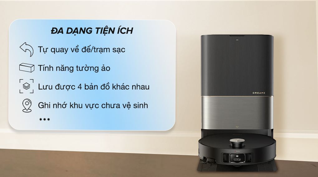 Tiện ích - Robot hút bụi lau nhà Dreame X50 Ultra