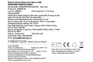 Robot hút bụi lau nhà Roborock Q Revo 5AE - Đen