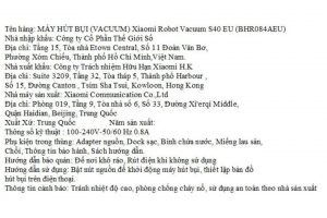 Robot hút bụi lau nhà Xiaomi S40