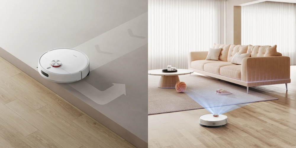 Xiaomi Vacuum S40 sử dụng công nghệ LDS (Laser Distance Sensor) 360 độ