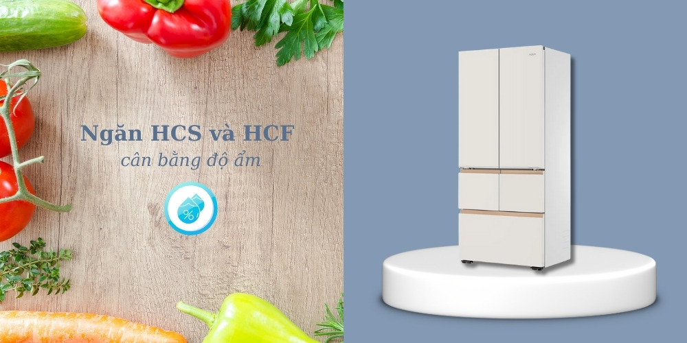 Tủ Lạnh AQR-MA585XA(MC)U1 cân bằng độ ẩm
