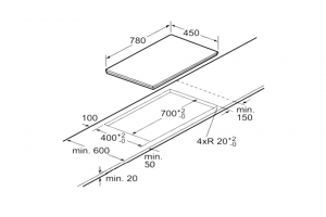 Bếp từ đôi lắp âm Bosch PPI82560MS