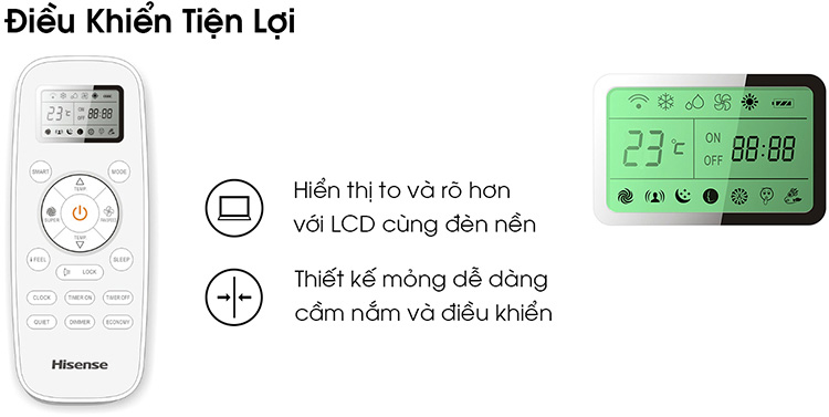 Điều hòa AS-18CR4RXADBI00 được trang bị điều khiển từ xa tiện lợi