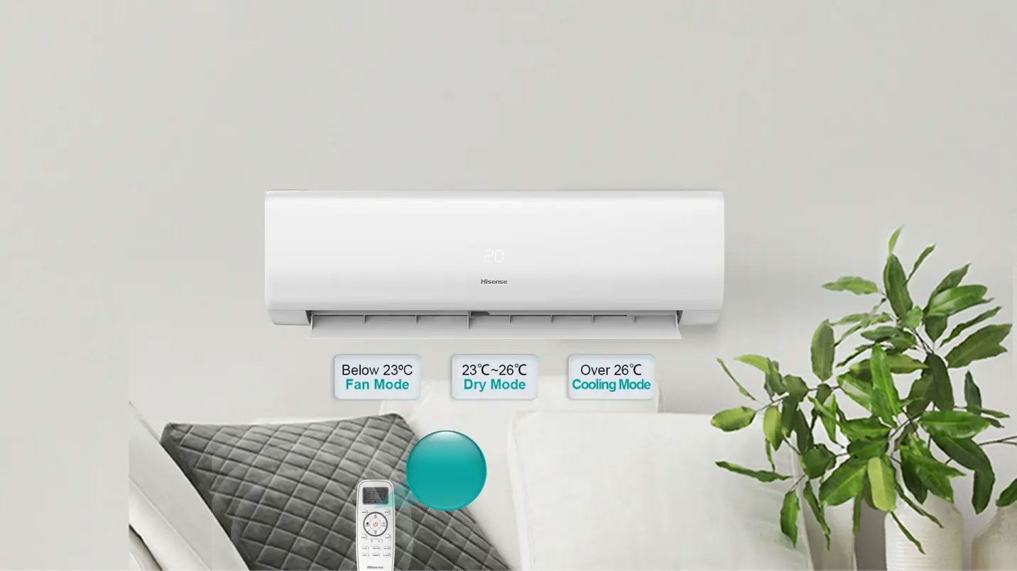 Chế độ Smart Mode điều chỉnh nhiệt độ thông minh trên điều hòa Hisense AS-10TR4RYDTU02 đảm bảo người dùng luôn cảm thấy thoải mái nhất