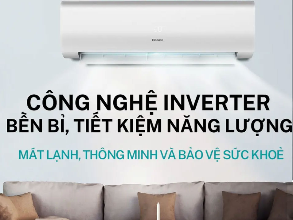 Máy lạnh Hisense tiết kiệm điện với công nghệ inverter và chế độ ECO