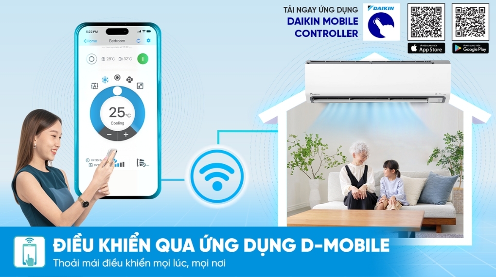 Máy lạnh Daikin Inverter 3 HP FTKF71ZVMV - Tiện ích