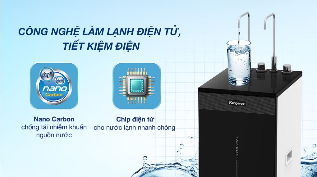 Máy lọc nước RO nóng nguội lạnh Hydrogen Kangaroo KG11A2 11 lõi - Công nghệ lọc
