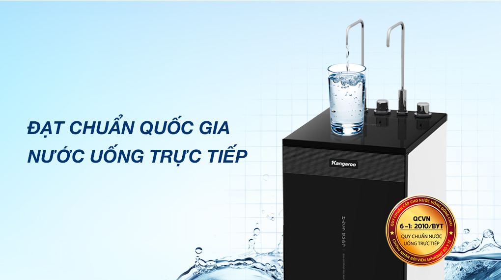 Máy lọc nước RO nóng nguội lạnh Hydrogen Kangaroo KG11A2 11 lõi - Chứng nhận