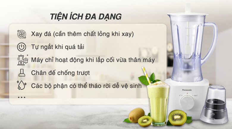 Tiện ích - Máy xay sinh tố đa năng Panasonic MX-EP3111WRA