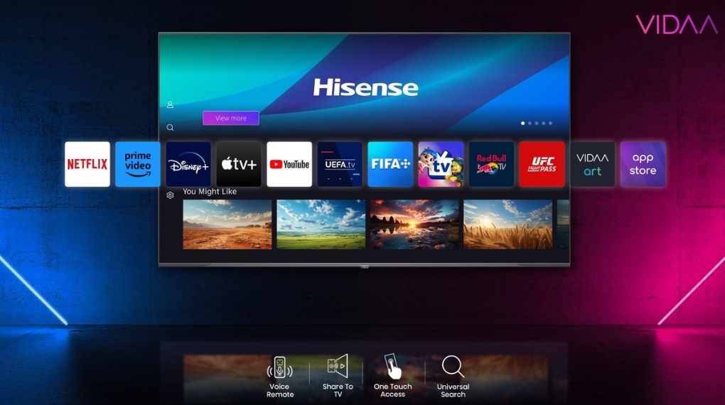 Smart Tivi QLED Hisense AI 4K 100 inch 100Q7N - Hệ điều hành