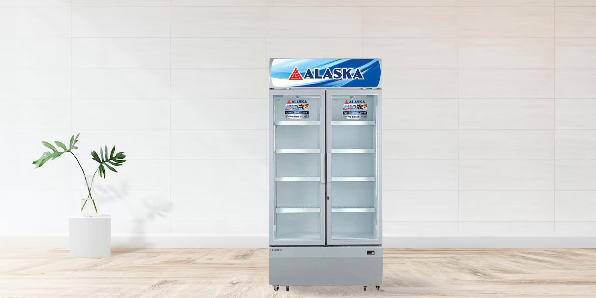 Tủ Mát Alaska 600 Lít LC-600C có thiết kế 2 cánh mở ngang
