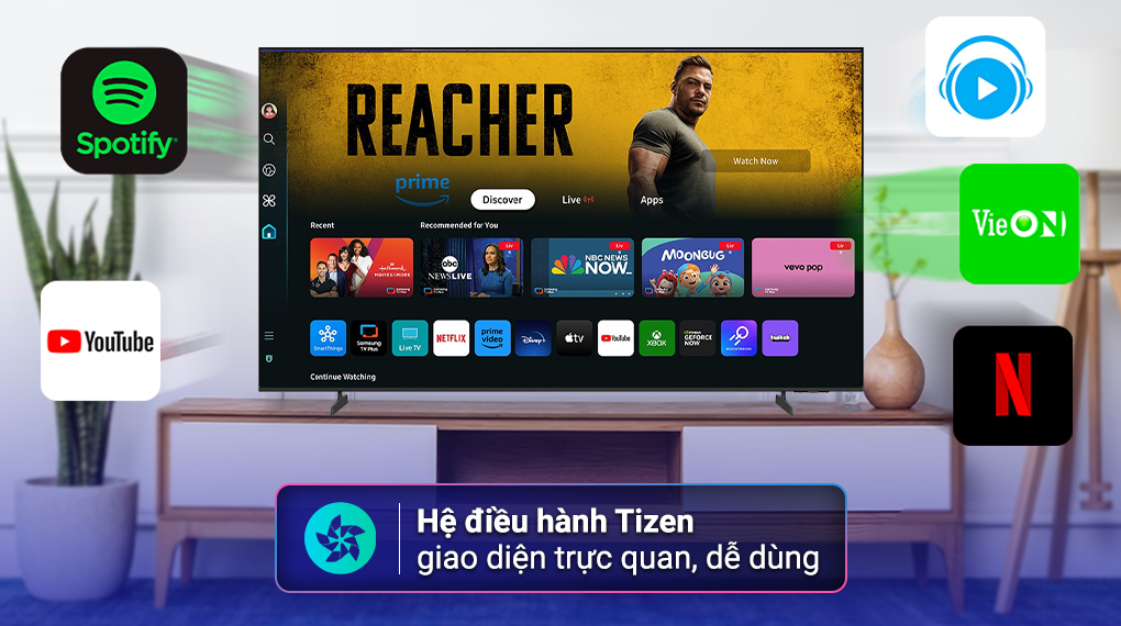 Smart Tivi Crystal UHD Samsung 4K 65 inch UA65U8550F - Hệ điều hành