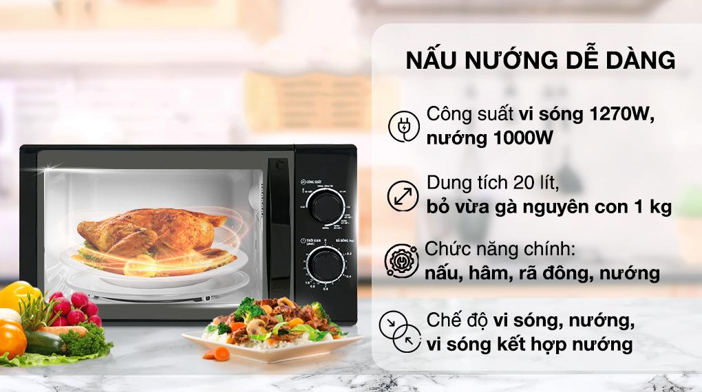 Công suất lớn, hoạt động mạnh mẽ với 4 chức năng chính