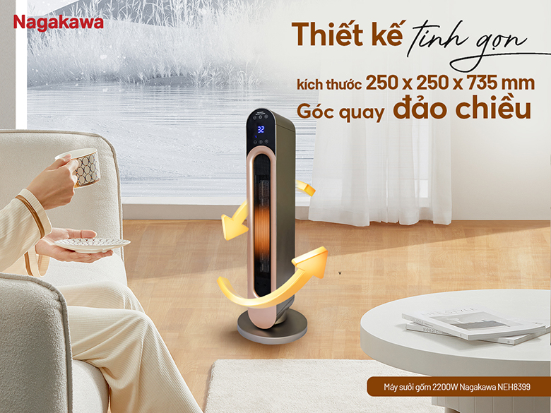 Máy sưởi gốm Nagakawa NEH8399