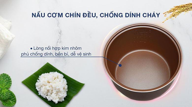 Nồi cơm nắp gài Bluestone 1.2 lít RCB-5512 - Lòng nồi