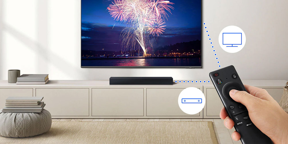 Dễ dàng điều khiển loa thanh Samsung HW-B400F/XV