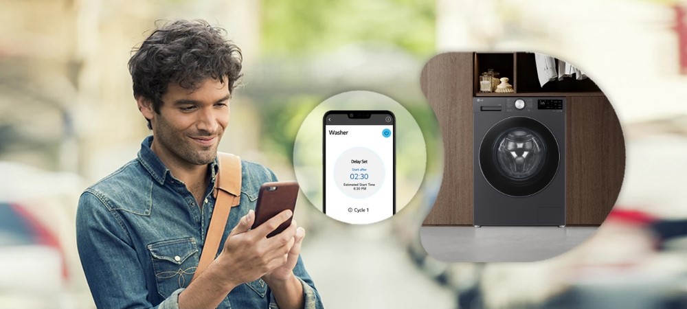 Người dùng điều khiển máy giặt FX1410N5G từ xa dễ dàng từ smartphone