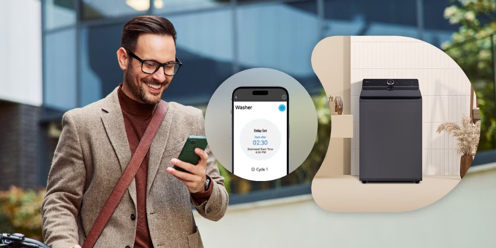 Ứng dụng ThinQ giúp bạn kết nối với máy giặt LG T2519SX5G nhanh chóng