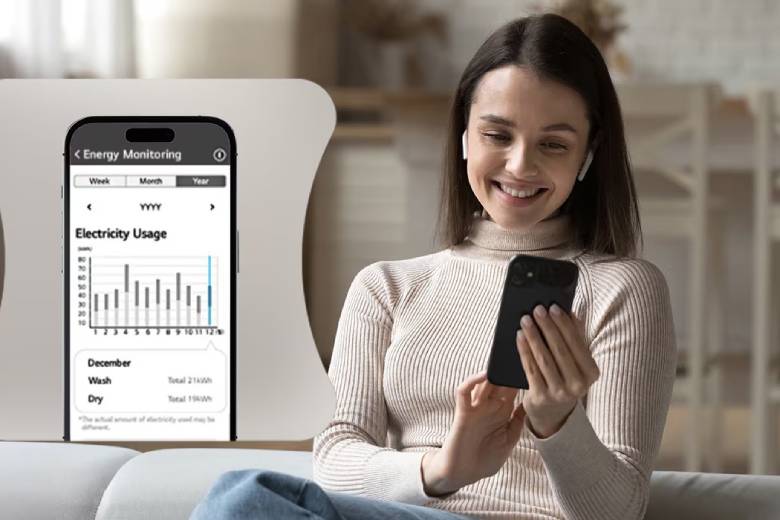  Máy giặt LG Inverter 10kg FX1410N5W lồng ngang - Ứng dụng ThinQ™