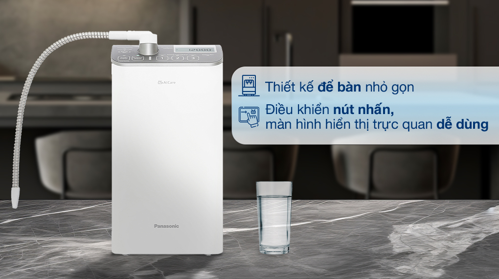 Thiết kế - Máy lọc nước điện giải ion kiềm Panasonic TK-AS500-ZVN 3 tấm điện cực